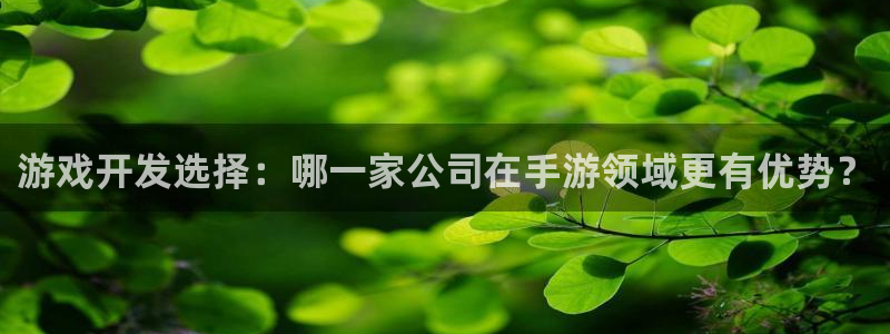 真人庄闲游戏：游戏开发选择：哪一家公司在手游领域更有优势？